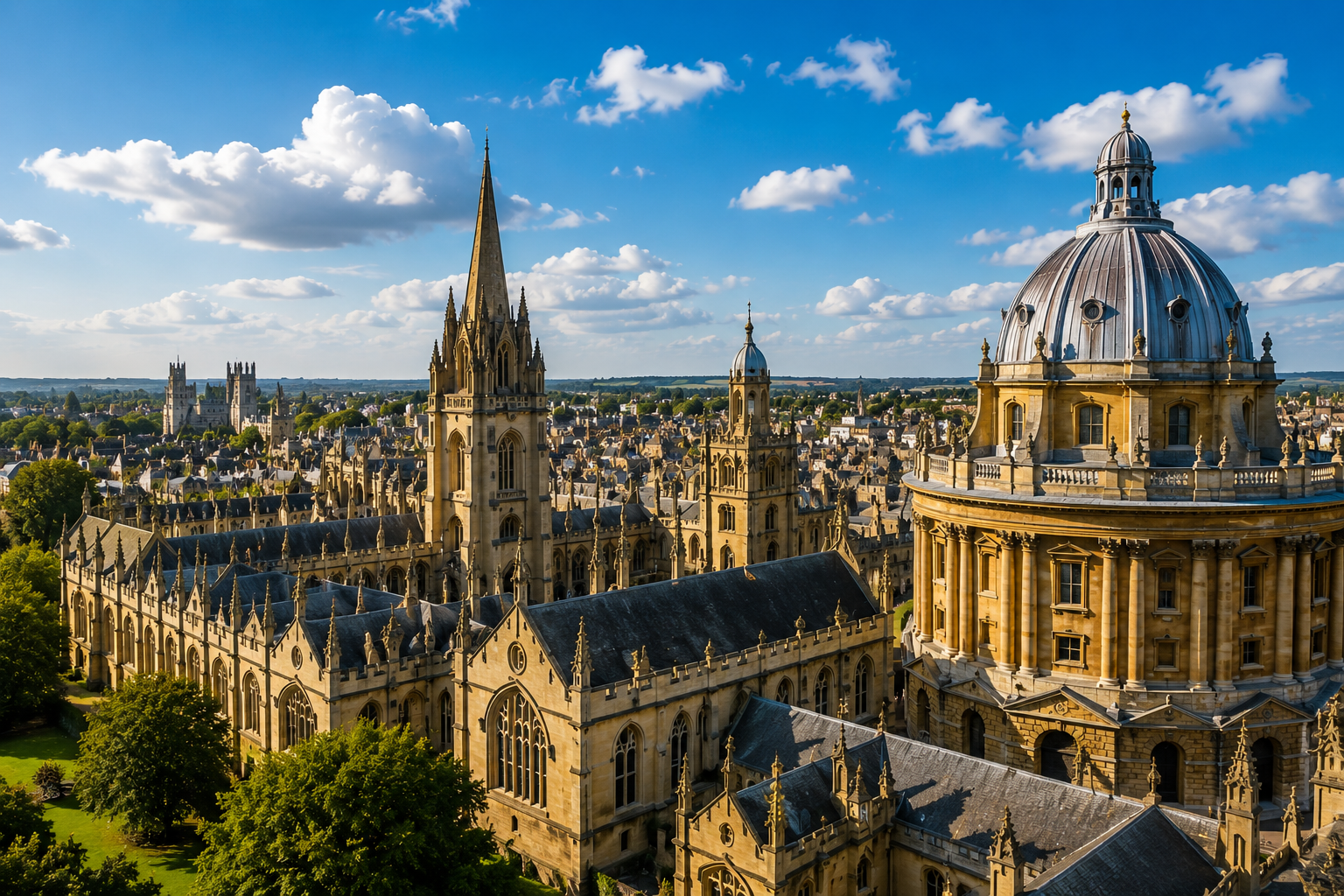 Oxford'un tarihi üniversite binaları