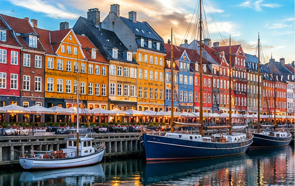 Kopenhag Nyhavn limanı
