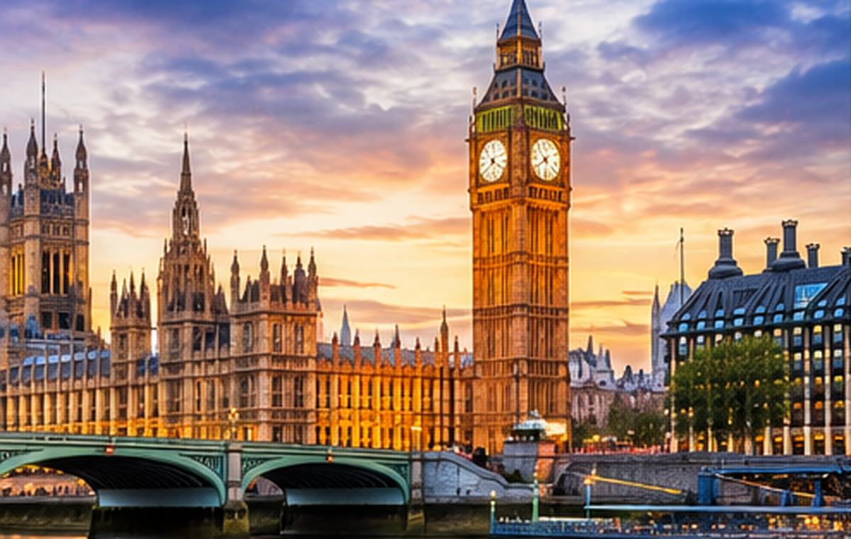 Londra ve Big Ben manzarası