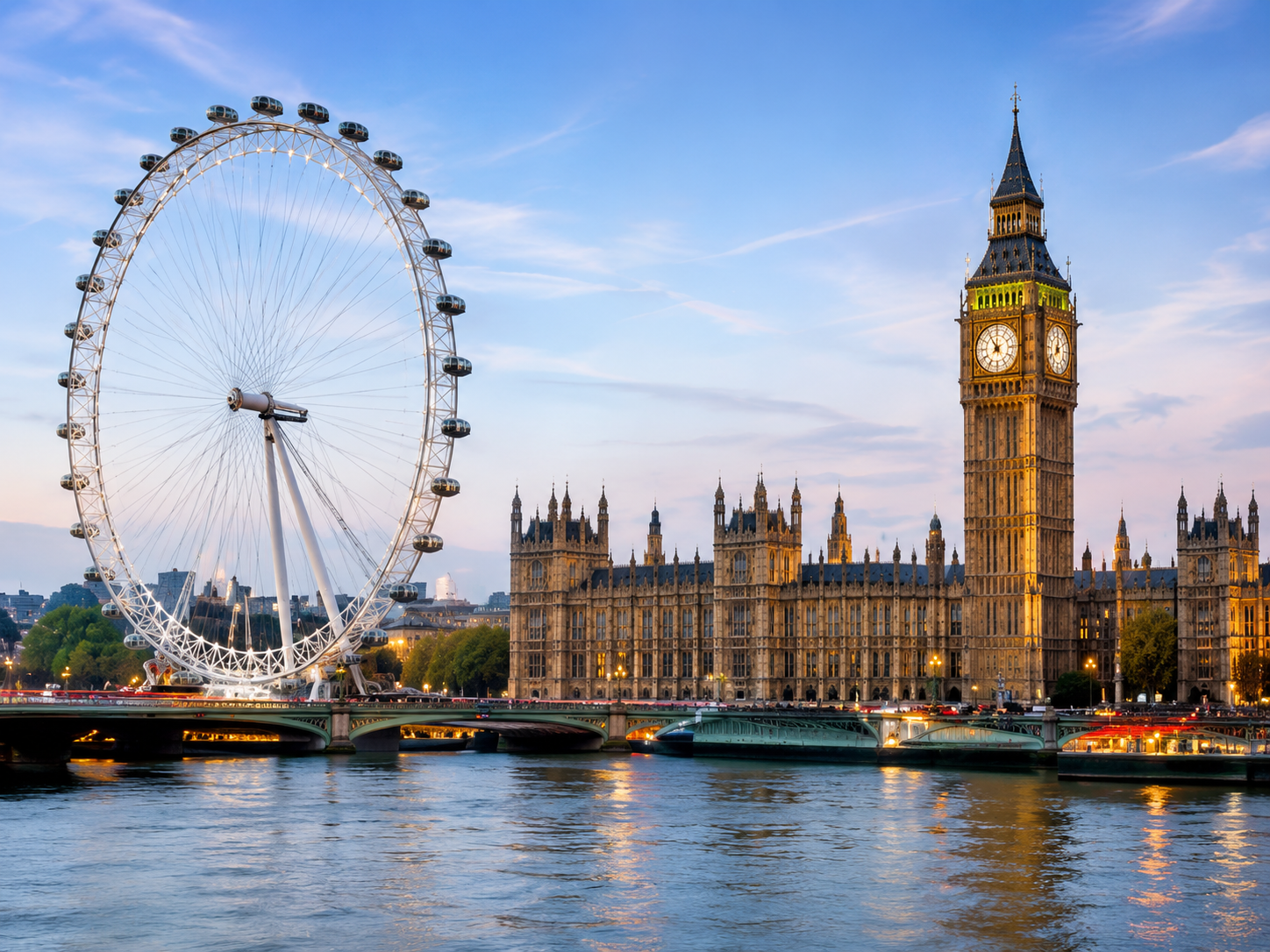 Londra London Eye, Big Ben ve Westminster yaz okulu lokasyonu
